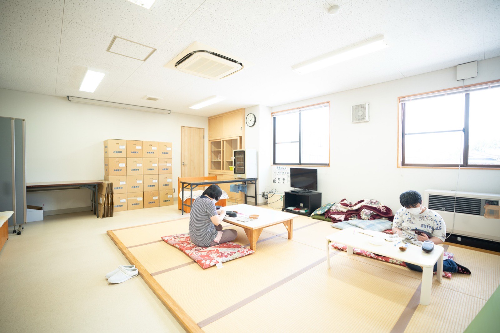ワークセンターかわにしの畳作業部屋