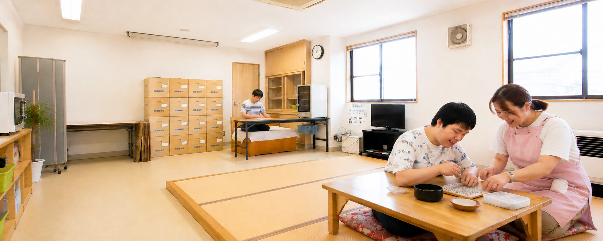 ワークセンターかわにしの作業風景