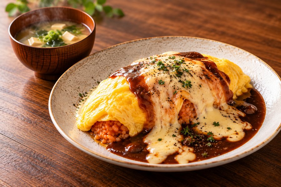 わっかふぇチーズオムライス