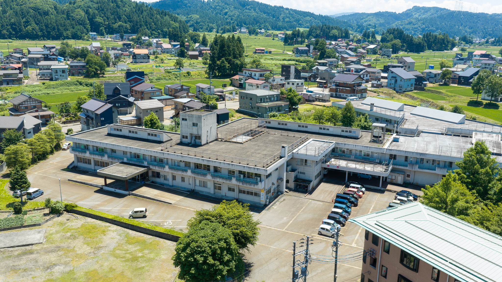 三好園の空撮外観